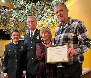 Congratulations to Firefighter Chuck Clemens 30 years service