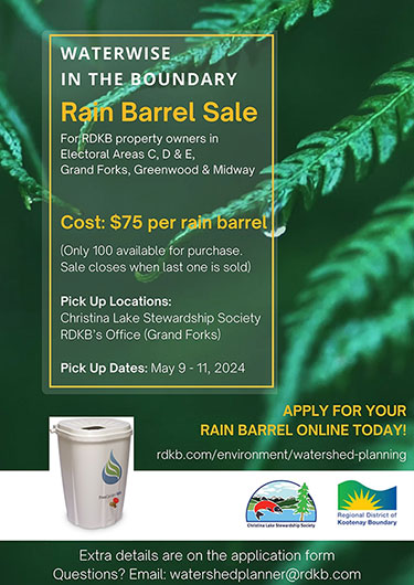 Rain Barrel Sale Poster