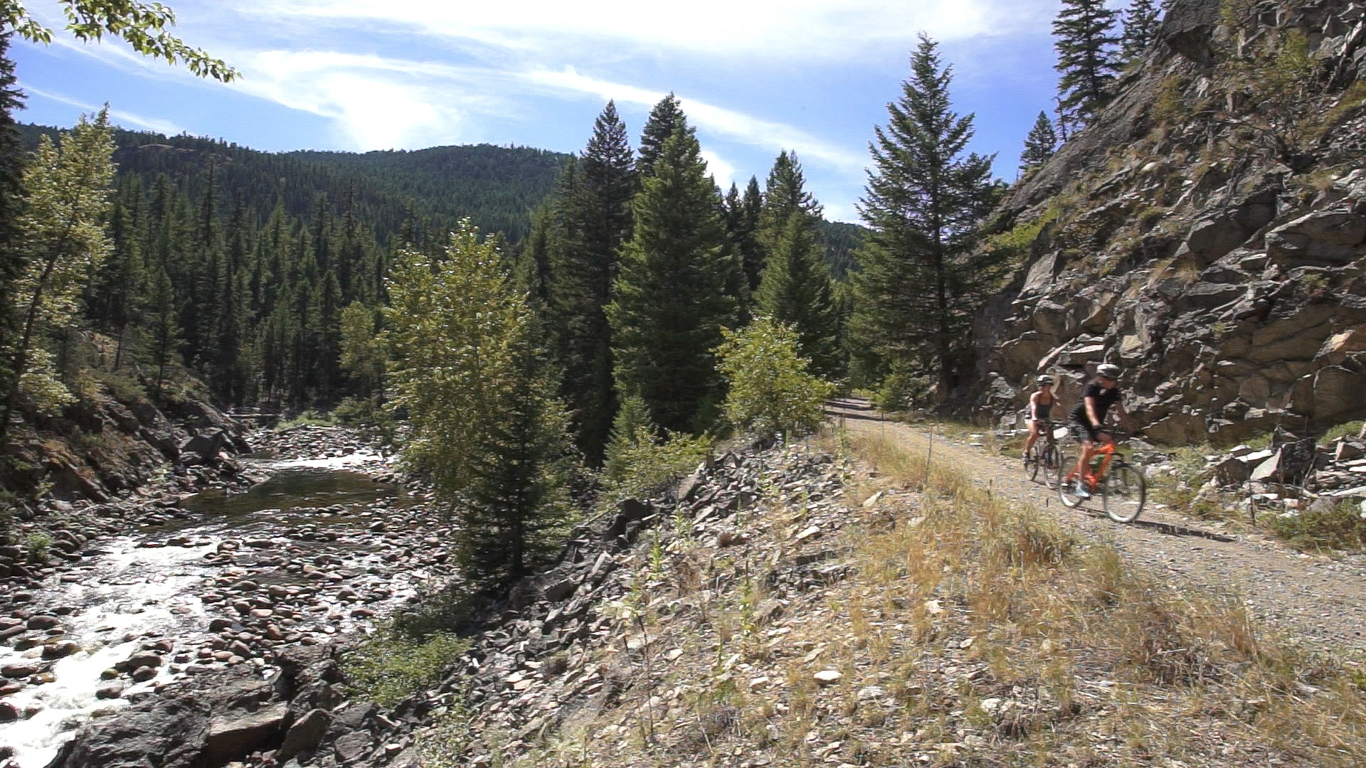 Cyclists enjoy the Kettle Valley Rail Trail near Rock Creek. The RDKB invites anyone and everyone interested in trails in the Boundary to complete an online survey at jointheconversation.rdkb.com.