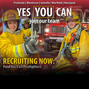 KBRFR paid on call recruiting poster