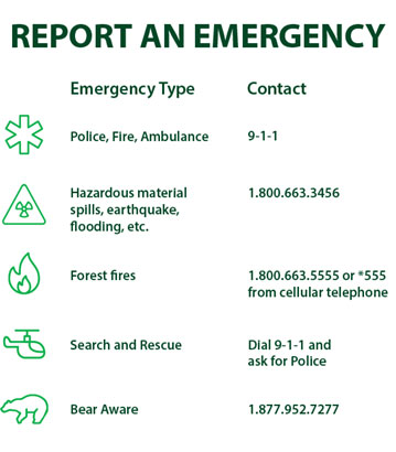 How to report an emergency